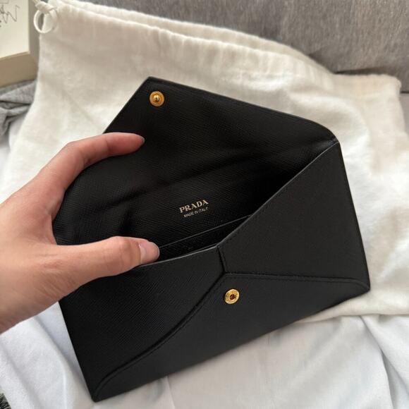 Prada Black Envelope Clutch - Picture 3 of 7